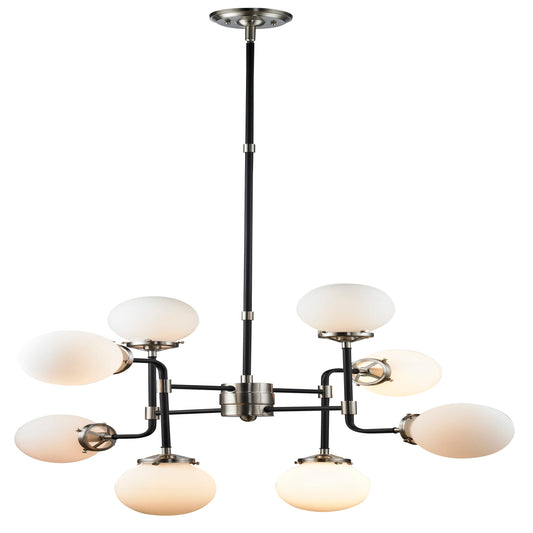 Paris 8 Lights Pendant Lamp - Brushed Nickel