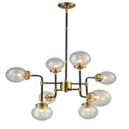 Paris 8 Lights Pendant Lamp - Satin Gold