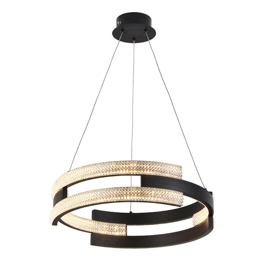 20" Dia. LED Pendant - Matte Black