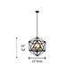 Troy 6 Light Up Chandelier - Black