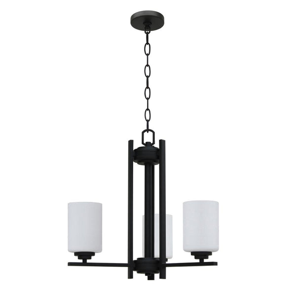 Mitzy 3 Light Up Chandelier - Black