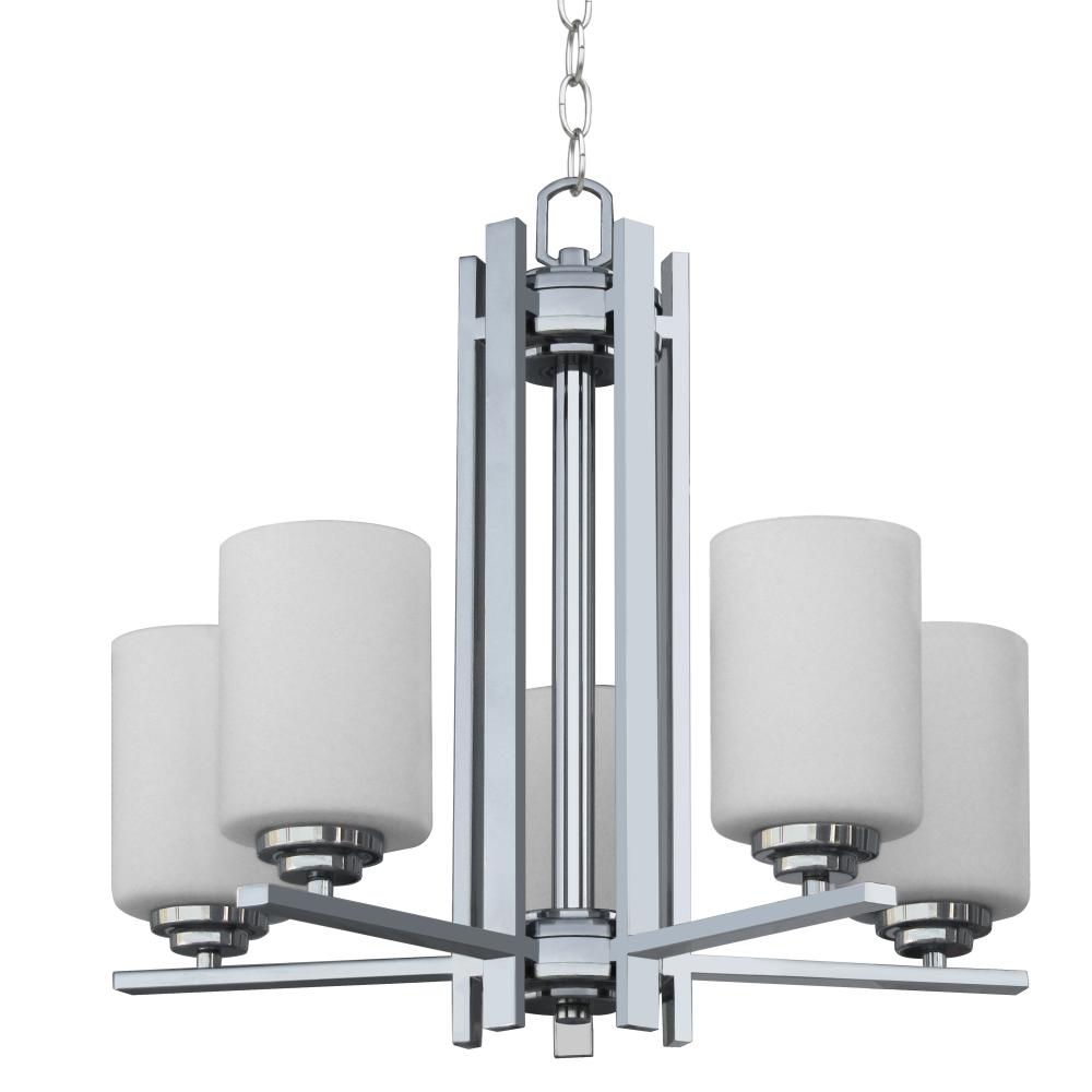 Mitzy 5 Light Up Chandelier - Chrome