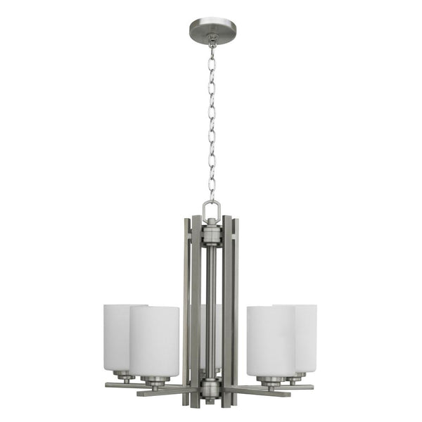 Mitzy 5 Light Up Chandelier - Silver