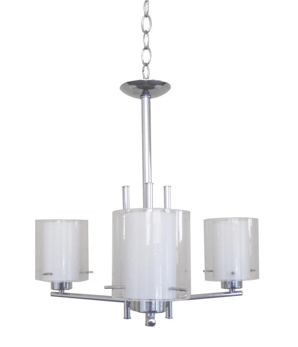 Dominic 3 Light Up Chandelier - Chrome