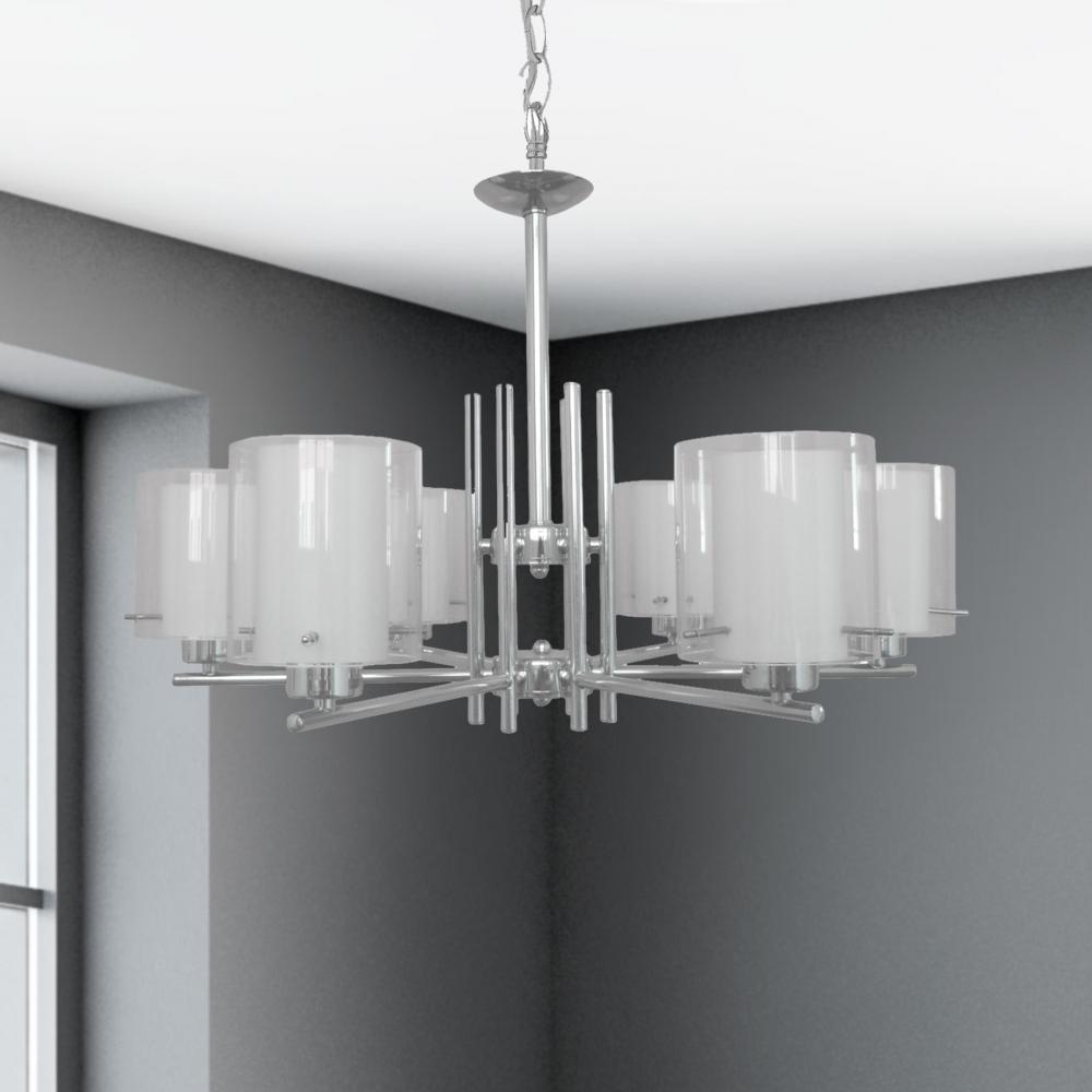 Dominic 6 Light Up Chandelier - Chrome