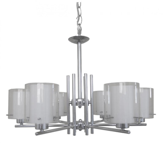 Dominic 6 Light Up Chandelier - Chrome