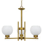 Isla 3 Light Up Chandelier - Natural Gold