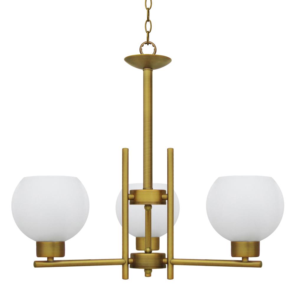 Isla 3 Light Up Chandelier - Natural Gold