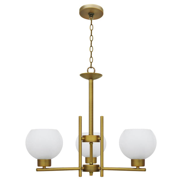 Isla 3 Light Up Chandelier - Natural Gold