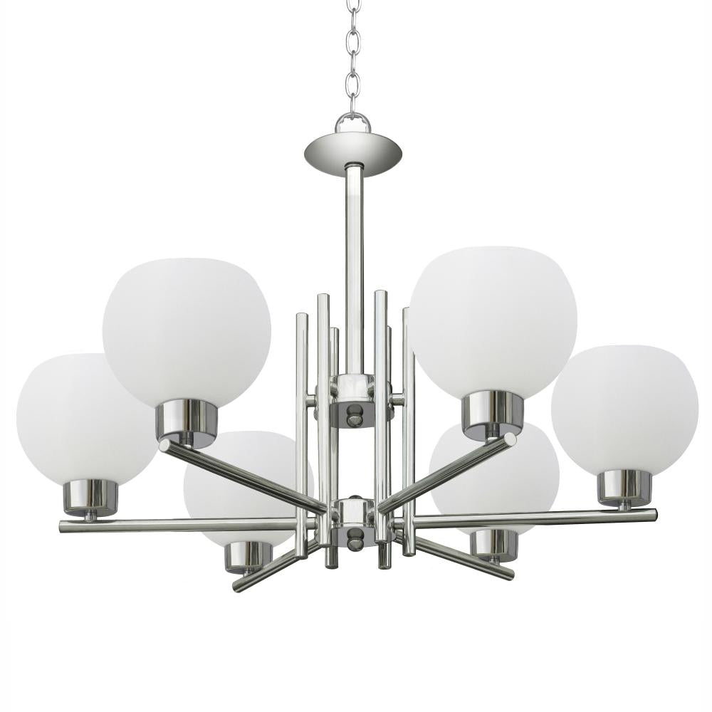 Isla 6 Light Up Chandelier - Chrome