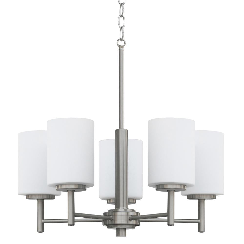 Philipa 5 Light Chandelier - Stainless Steel