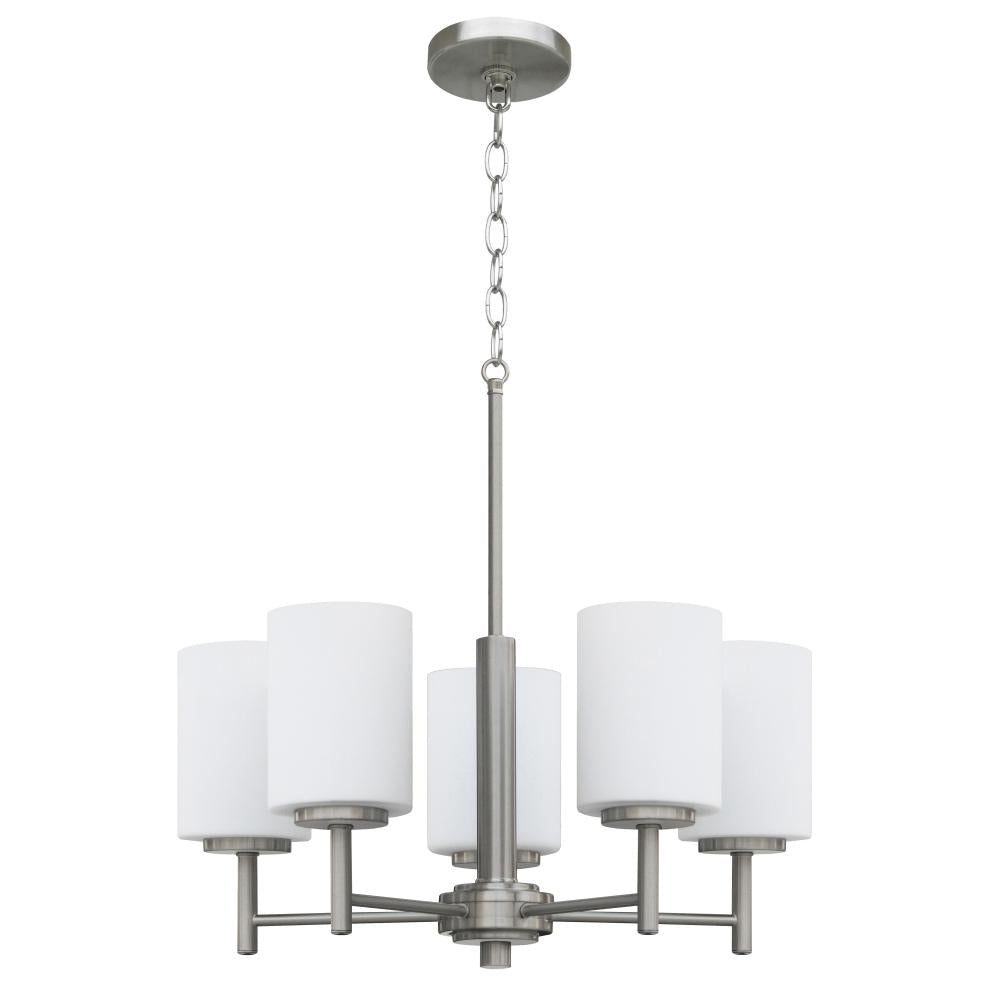 Philipa 5 Light Chandelier - Stainless Steel