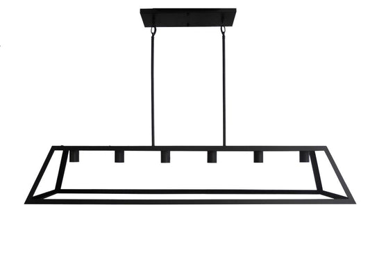 Moira 6 Light Chandelier - Black