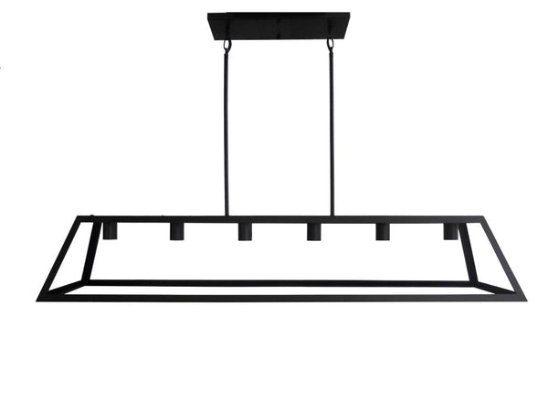 Moira 6 Light Chandelier - Black