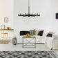 Gwenith 8 Light Chandelier - Matte Black