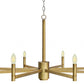 Gwenith 8 Light Chandelier - Natural Gold