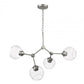 Jane 4 Light Chandelier - Satin Nickel