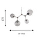 Jane 4 Light Chandelier - Satin Nickel