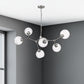 Jane 6 Light Chandelier - Satin Nickel