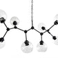 Jane 8 Light Chandelier - Black