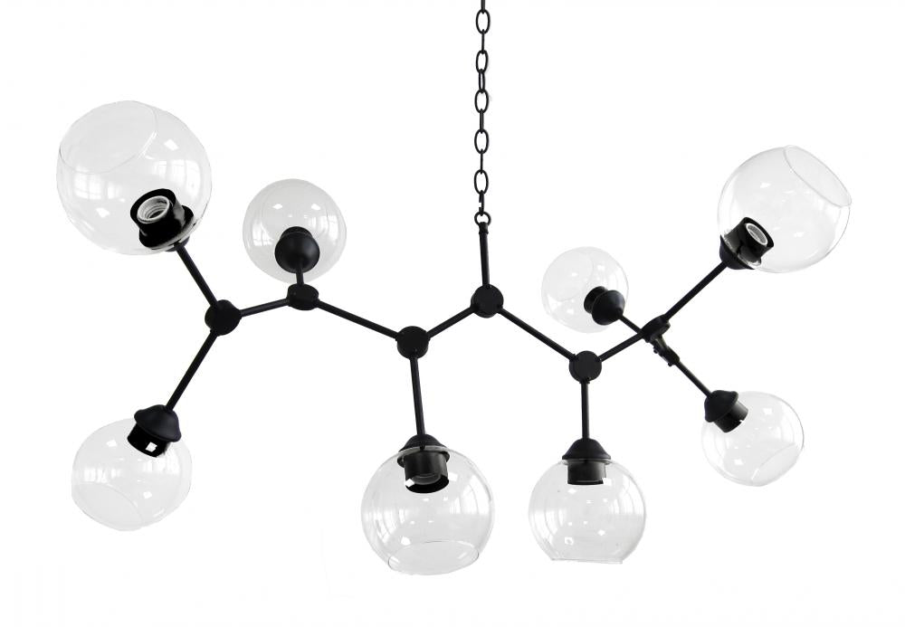 Jane 8 Light Chandelier - Black