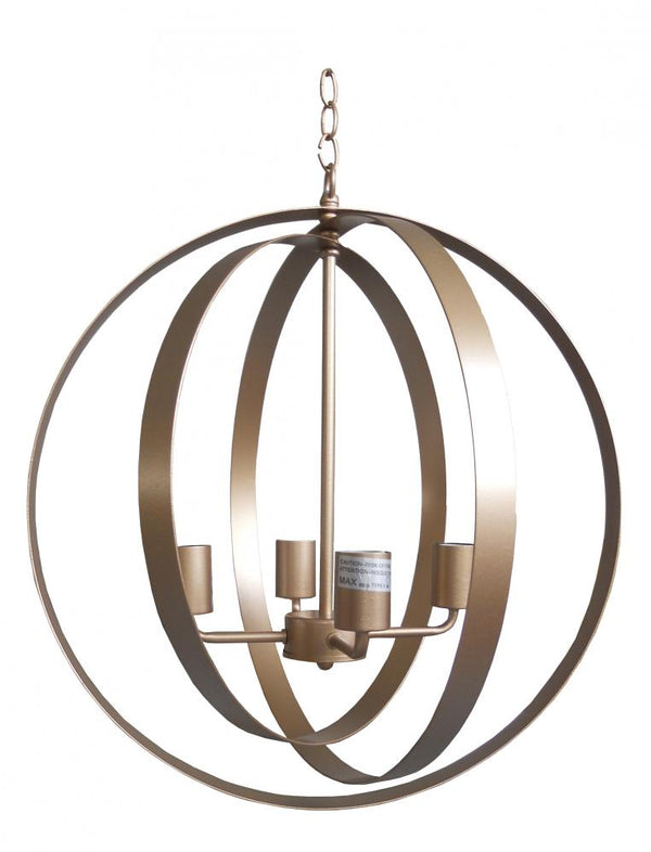 Amanda 4 Light Chandelier - Gold