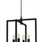 Maxine 4 Light Chandelier - Black