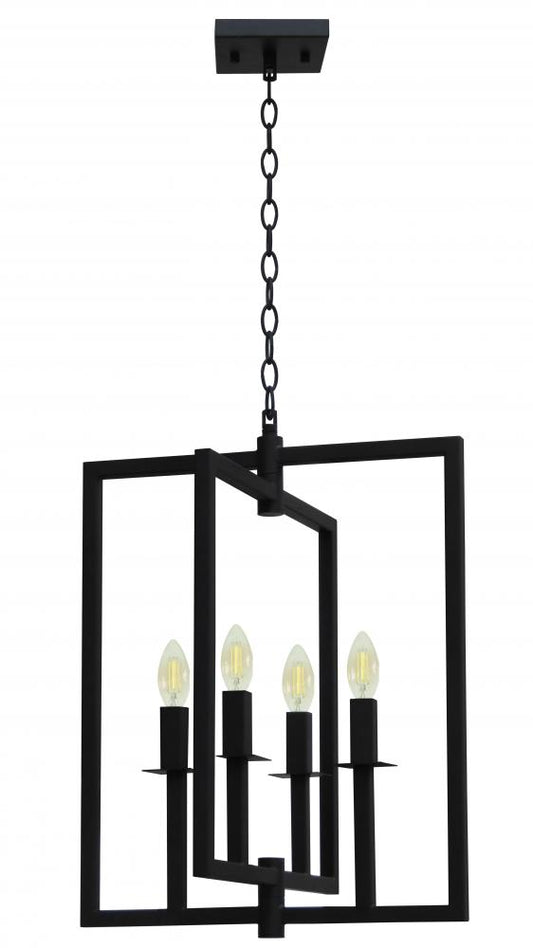 Maxine 4 Light Chandelier - Black