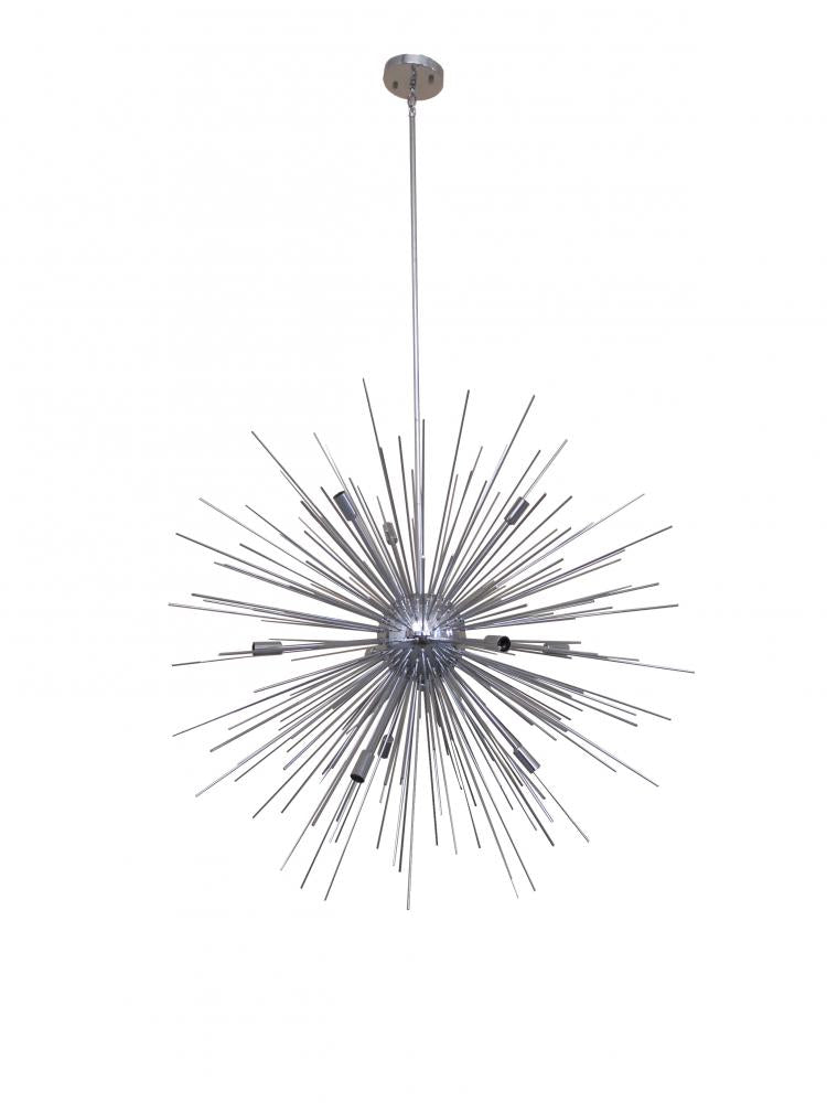 Jennifer 10 Light Chandelier - Chrome