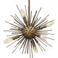 Jennifer 6 Light Chandelier - Gold