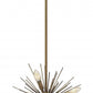 Jennifer 6 Light Chandelier - Gold