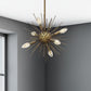 Jennifer 6 Light Chandelier - Gold