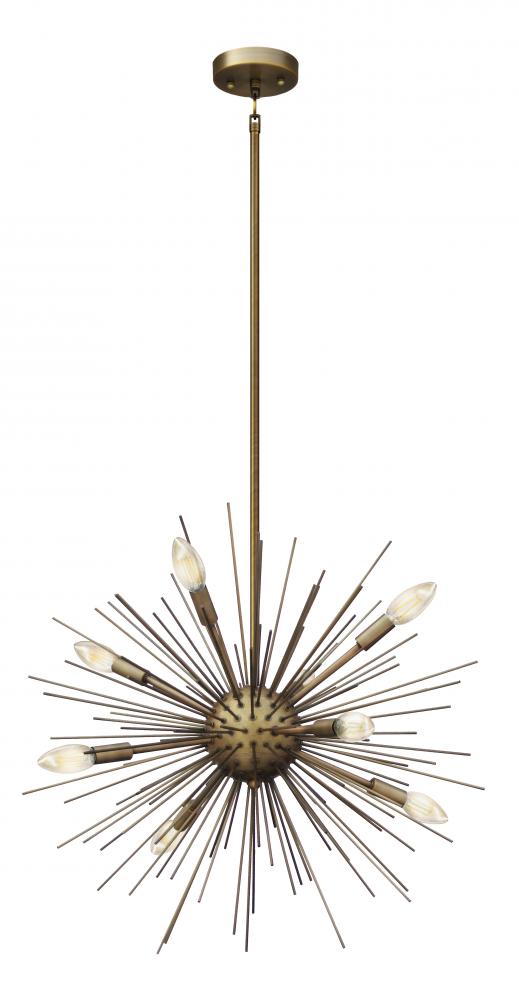 Jennifer 8 Light Chandelier - Gold