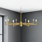 Jennifer 8 Light Chandelier - Gold