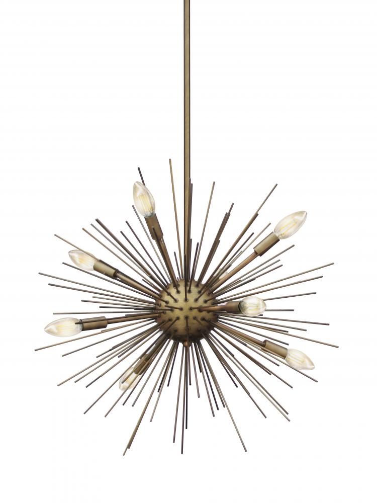 Jennifer 8 Light Chandelier - Gold