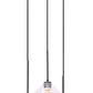 Pendant Lamp 7``DIA 3 Light Dark Brushed Bronze