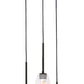 Pendant Lamp 6``DIA 3 Light - Dark Brushed Bronze