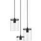 Coraline 3 Light Multi Light Pendant - Black